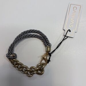 Bella Canvas Gold and Gray Bracelet